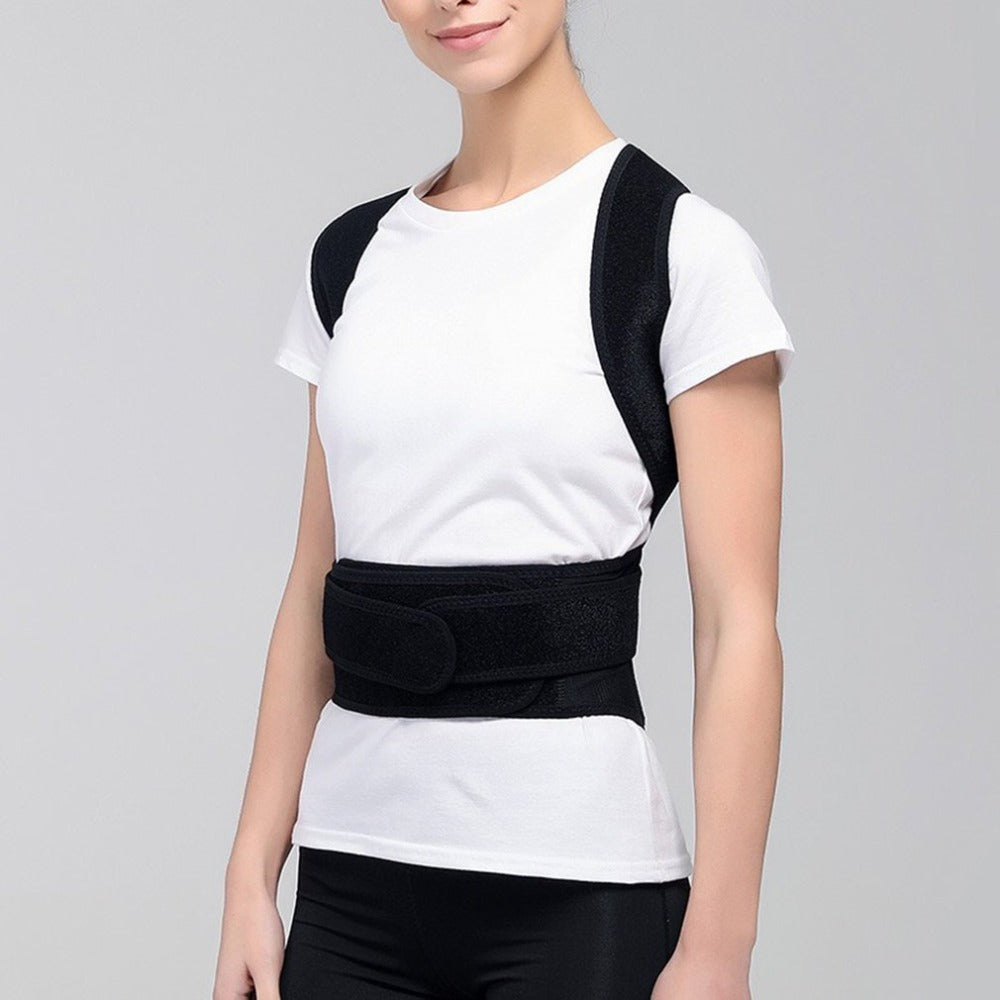 Back Brace Posture Corrector – Adjustable Full Back & Shoulder Support for Women and Men