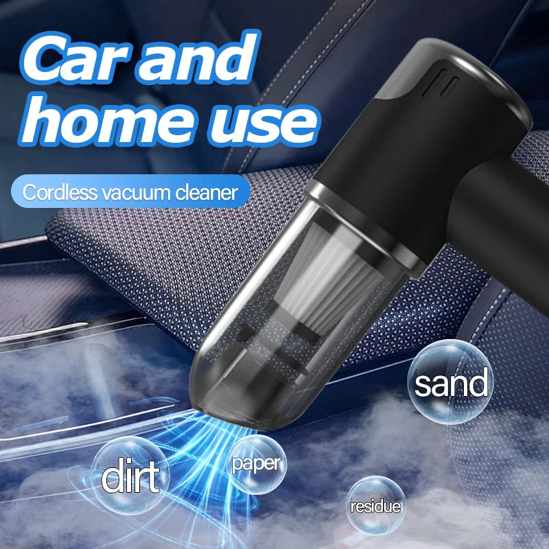 3-in-1 Cordless Car & Home Vacuum Cleaner – Powerful Rechargeable Handheld Vacuum (2000×2 Battery)