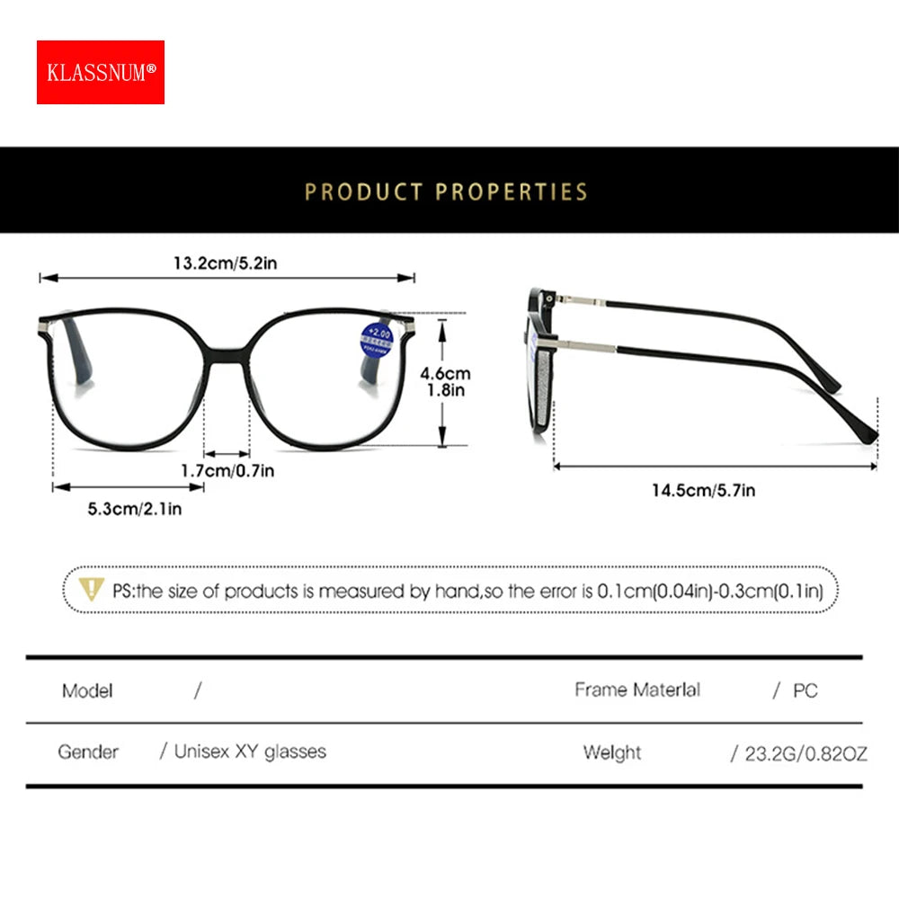 Women’s Glitter Large Reading Glasses | Magnifying +1.0 to +3.0