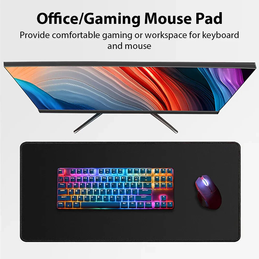 Large Anti-Slip Rubber Mouse Pad XXL Gaming Desk Mat for Computer & Office