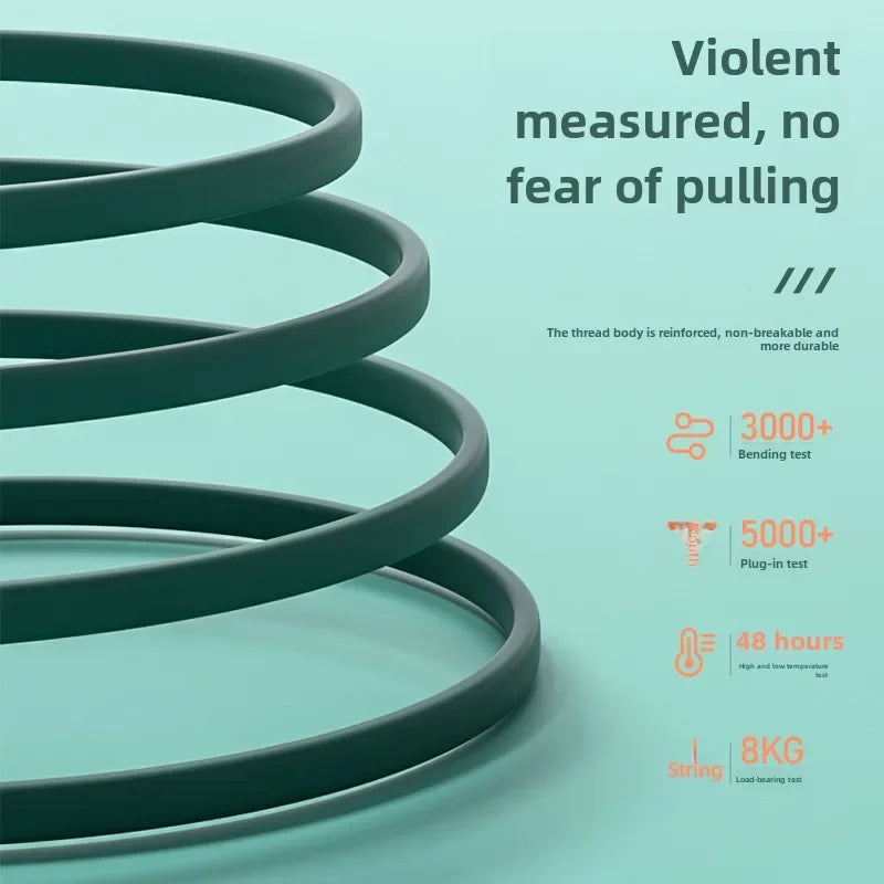 One Drag Three Fast Charge Telescopic 3-in-1 Liquid Soft Rubber Charging Cable