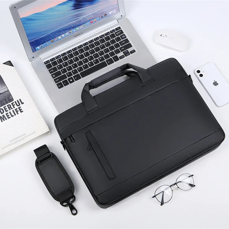 15.6 Inch Shockproof Laptop Sleeve & Crossbody Bag for MacBook, HP, Dell, Acer